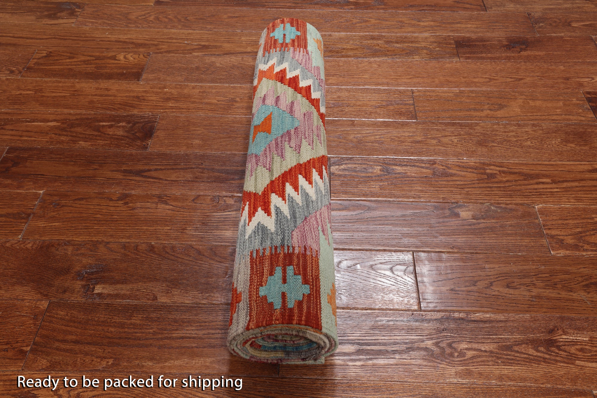 SUPER SALE Reversible Kilim Flat Weave Wool On Wool Runner Rug - 2' 9" X 15' 8"