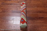 SUPER SALE Reversible Kilim Flat Weave Wool On Wool Runner Rug - 2' 9" X 16' 1"