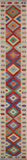 SUPER SALE Reversible Kilim Flat Weave Wool On Wool Runner Rug - 2' 8" X 16' 5"