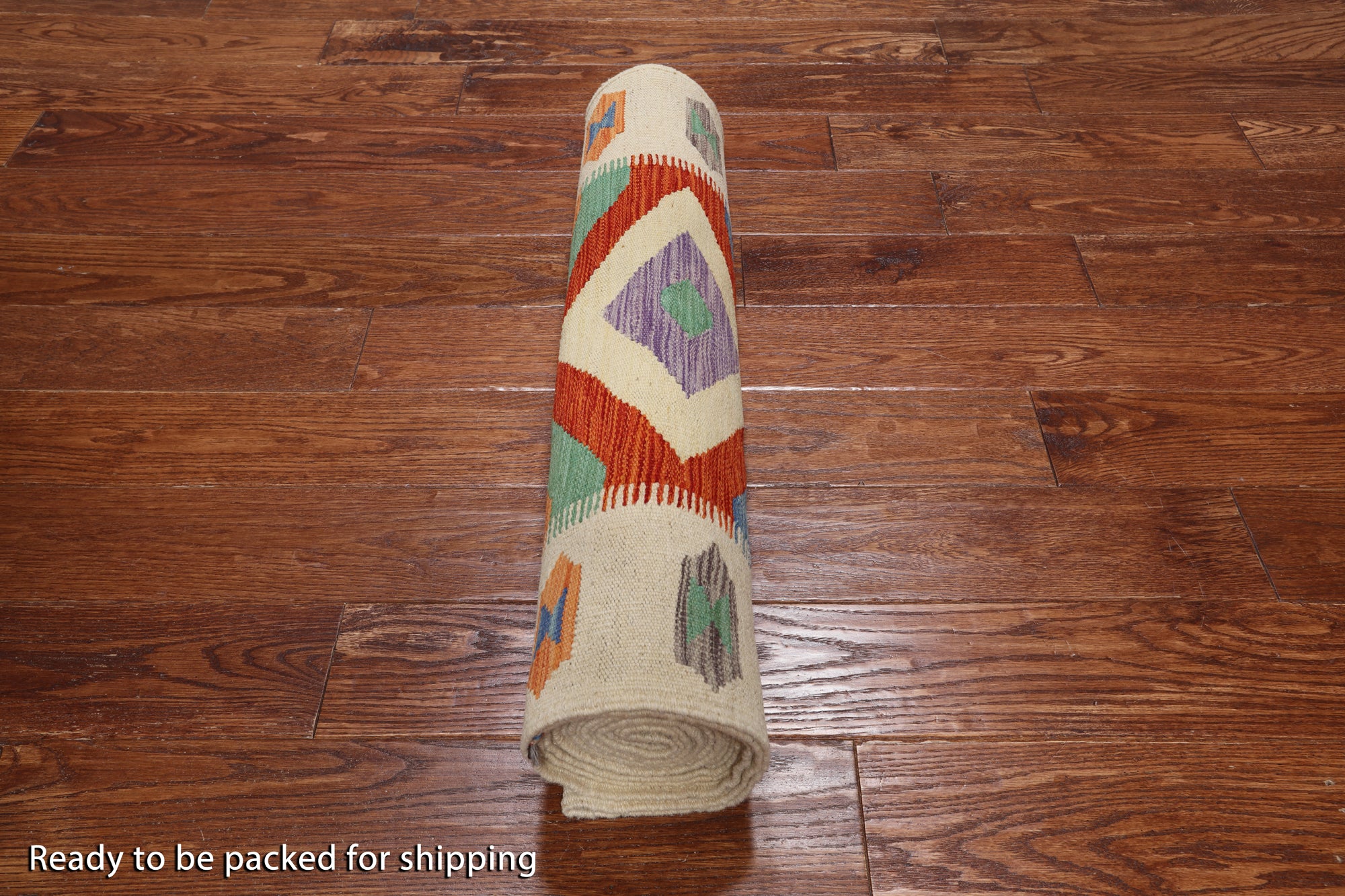 SUPER SALE Reversible Kilim Flat Weave Wool On Wool Runner Rug - 2' 8" X 16' 5"