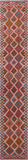 SUPER SALE Reversible Kilim Flat Weave Wool On Wool Runner Rug - 2' 8" X 16' 1"
