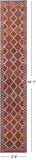 SUPER SALE Reversible Kilim Flat Weave Wool On Wool Runner Rug - 2' 8" X 16' 1"