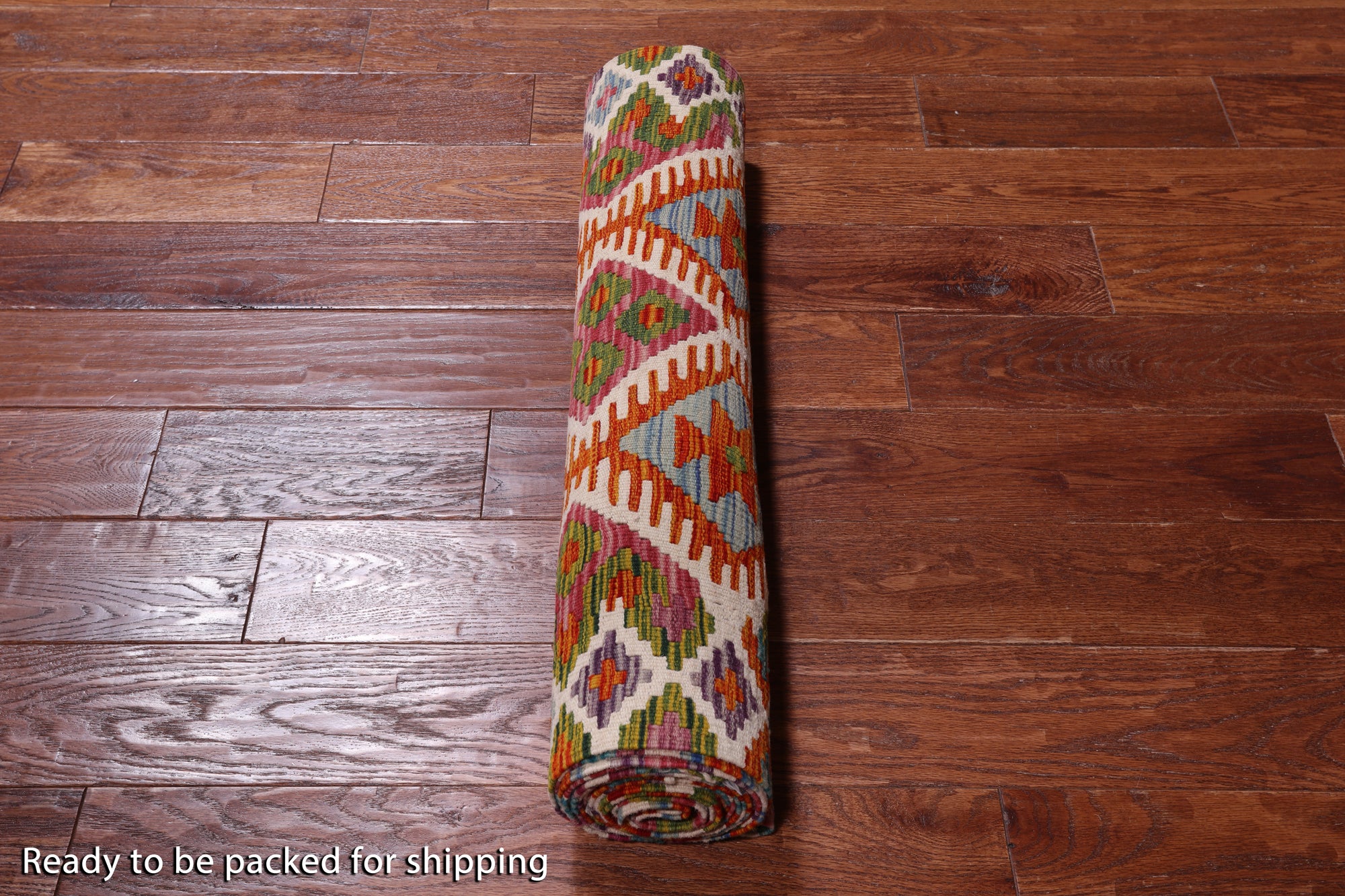 SUPER SALE Reversible Kilim Flat Weave Wool On Wool Runner Rug - 2' 8" X 16' 1"
