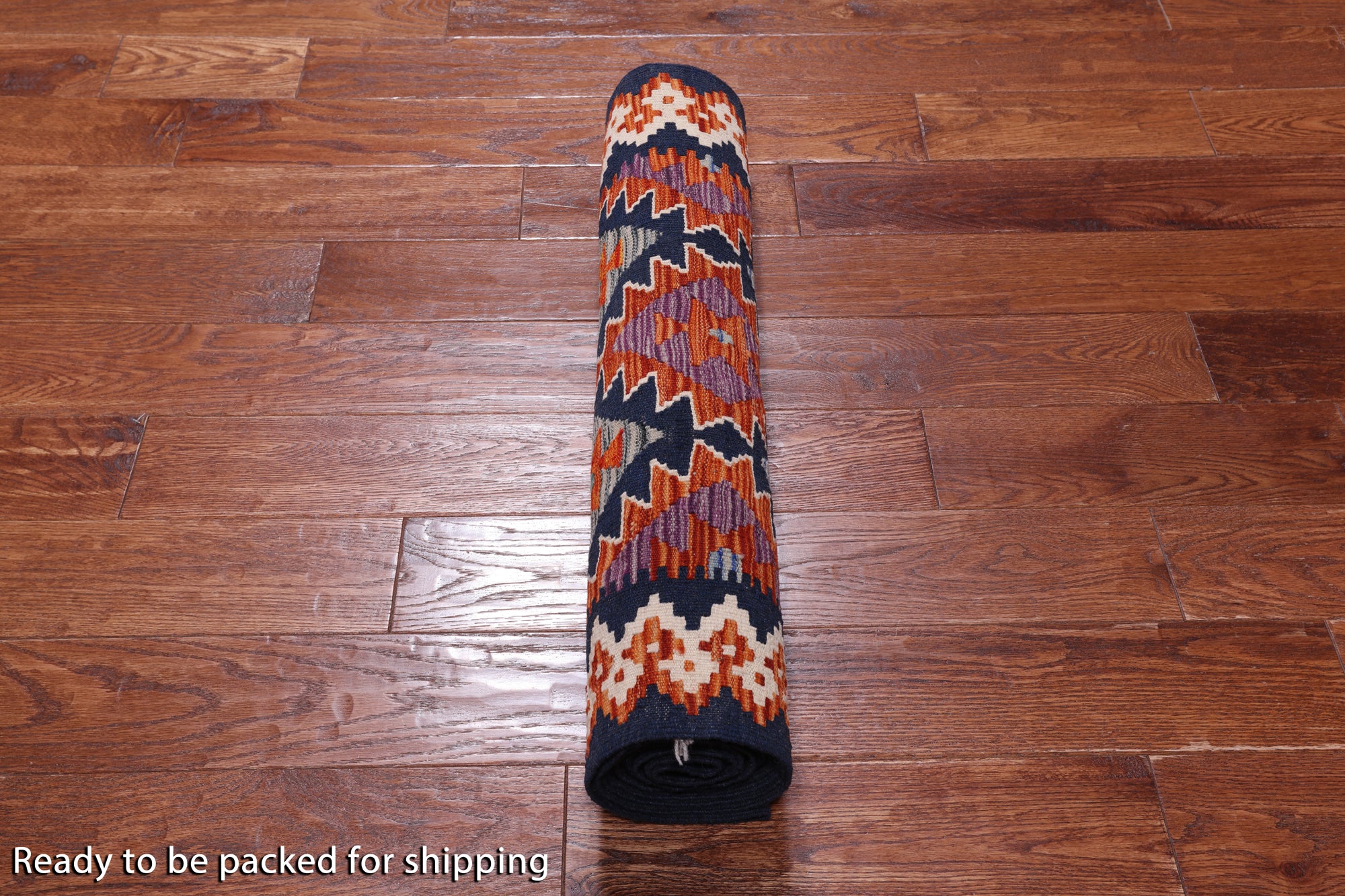 SUPER SALE Reversible Kilim Flat Weave Wool On Wool Runner Rug - 2' 9" X 15' 10"