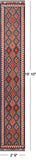 SUPER SALE Reversible Kilim Flat Weave Wool On Wool Runner Rug - 2' 9" X 15' 10"