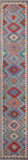 SUPER SALE Reversible Kilim Flat Weave Wool On Wool Runner Rug - 2' 8" X 15' 9"