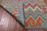 SUPER SALE Reversible Kilim Flat Weave Wool On Wool Runner Rug - 2' 10" X 15' 8"