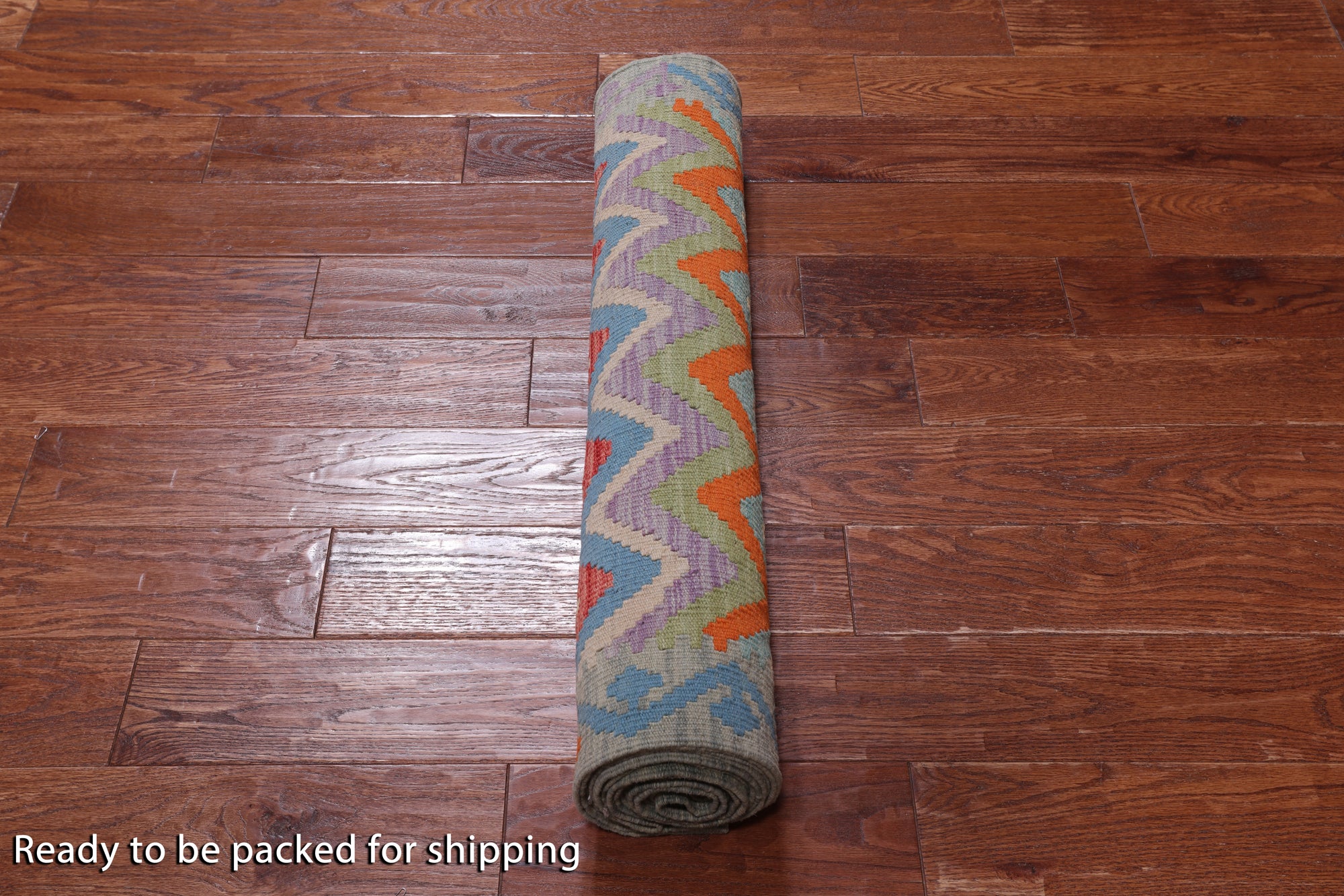 SUPER SALE Reversible Kilim Flat Weave Wool On Wool Runner Rug - 2' 10" X 15' 8"