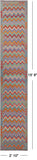 SUPER SALE Reversible Kilim Flat Weave Wool On Wool Runner Rug - 2' 10" X 15' 8"