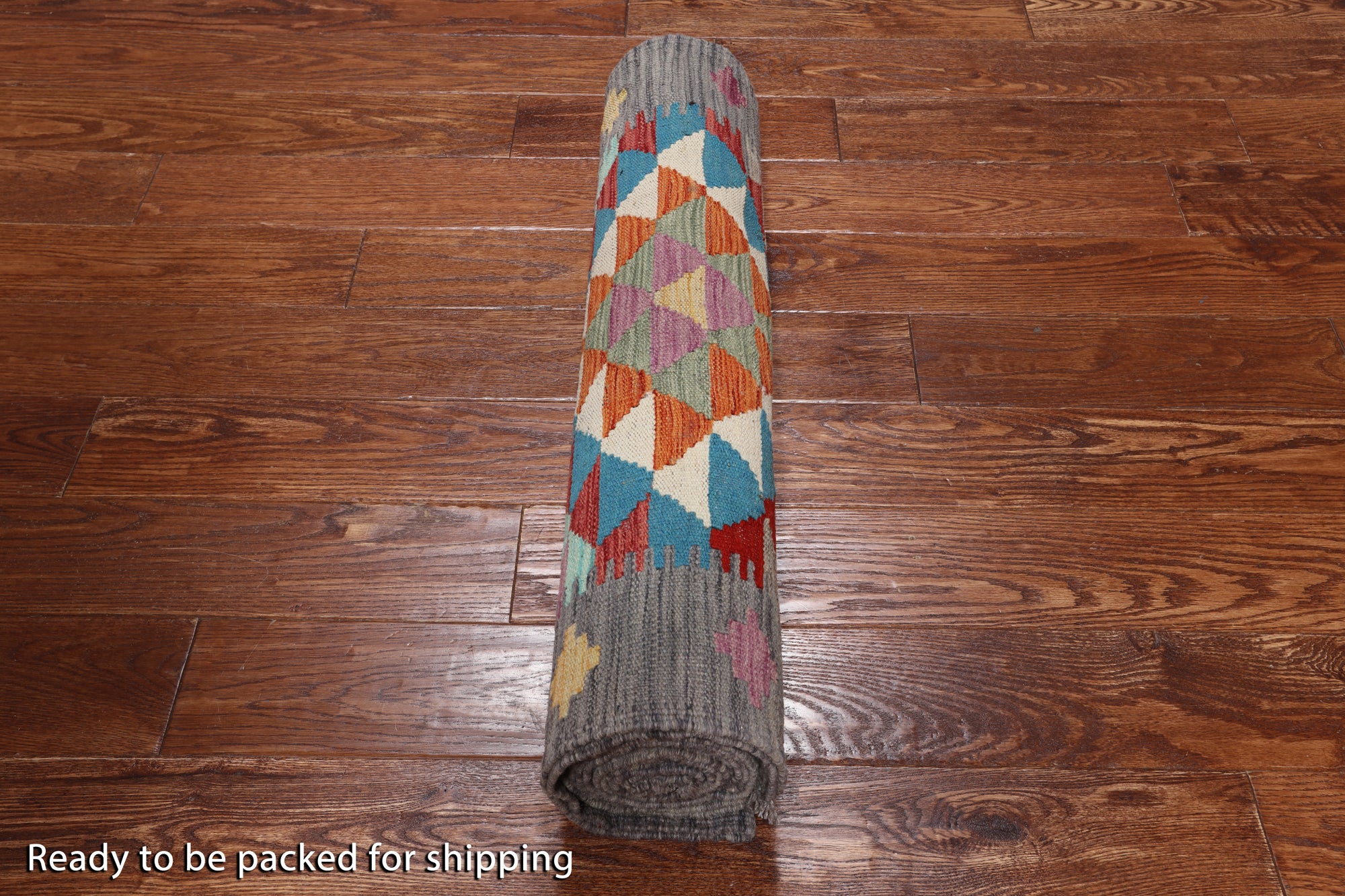 SUPER SALE Reversible Kilim Flat Weave Wool On Wool Runner Rug - 2' 9" X 15' 11"