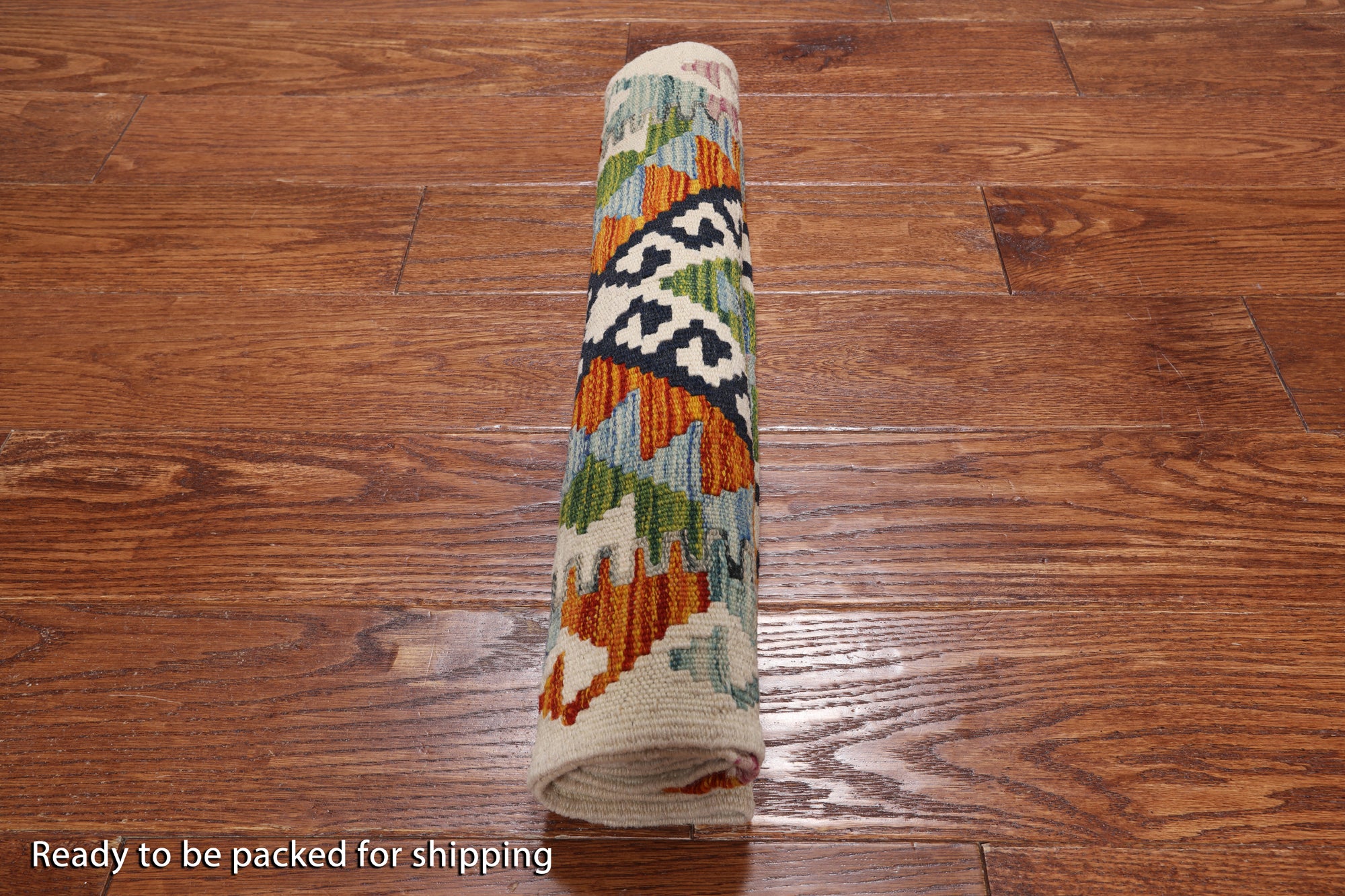 SUPER SALE Reversible Kilim Flat Weave Wool On Wool Runner Rug - 1' 10" X 5' 0"