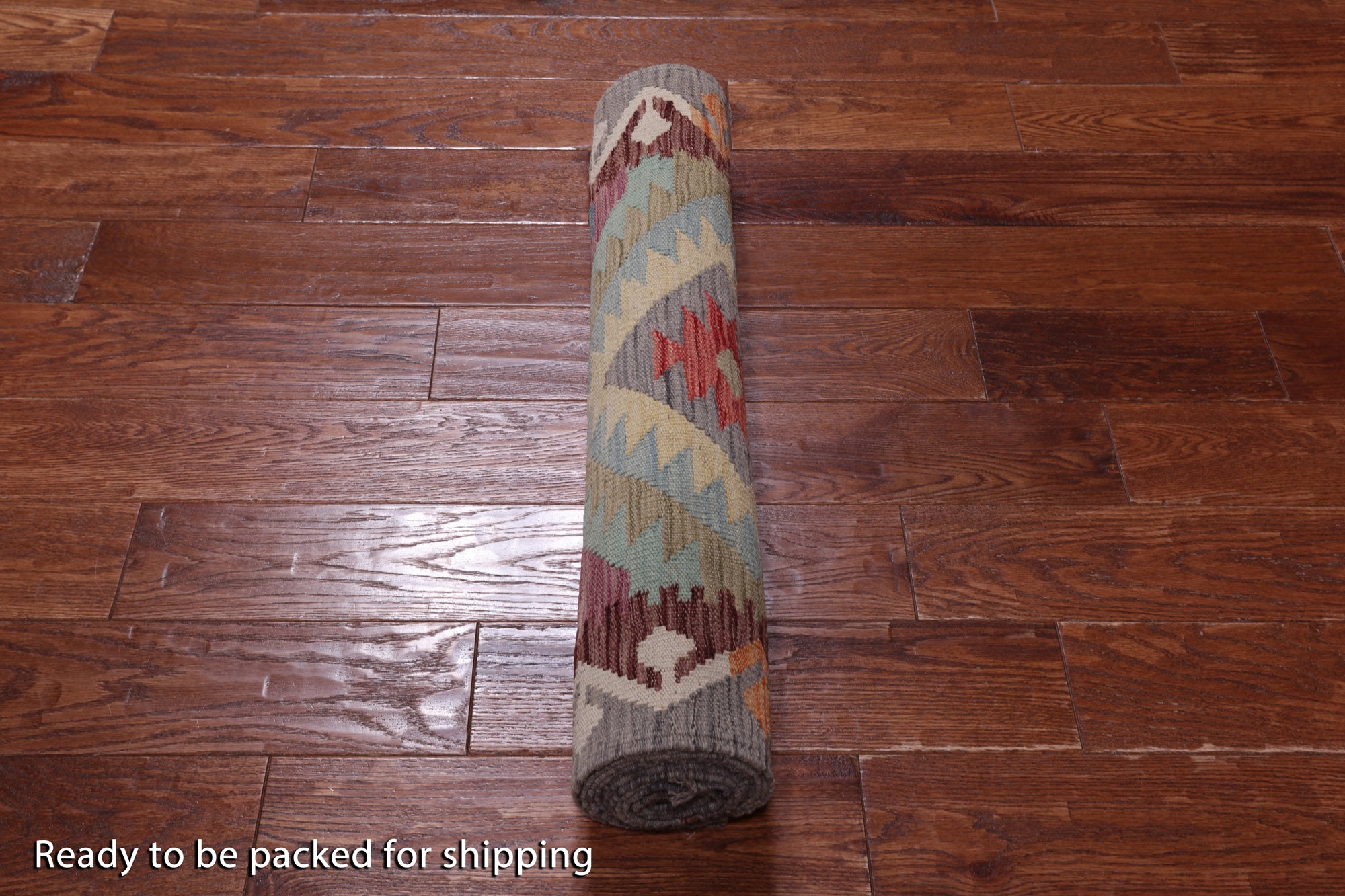 SUPER SALE Reversible Kilim Flat Weave Wool On Wool Runner Rug - 2' 7" X 12' 2"