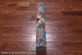 SUPER SALE Reversible Kilim Flat Weave Wool On Wool Runner Rug - 2' 8" X 9' 6"