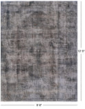 Persian Overdyed Hand Knotted Wool Area Rug - 9' 6" X 12' 5" - Golden Nile