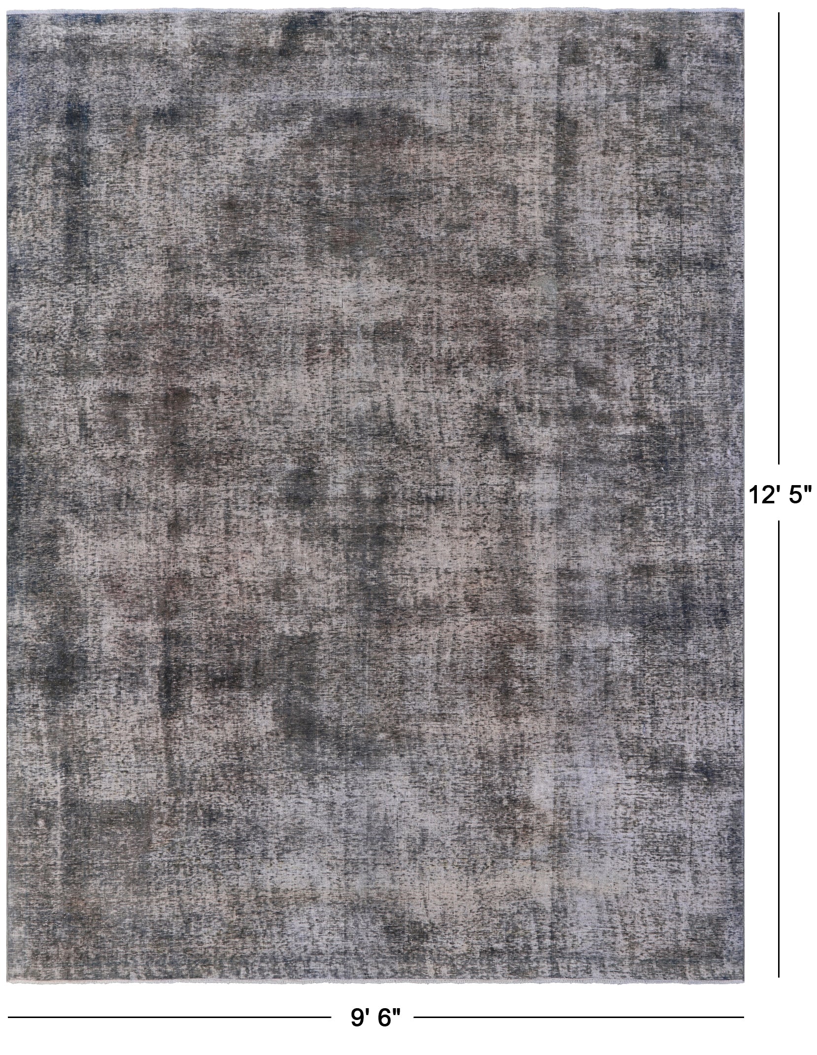Persian Overdyed Hand Knotted Wool Area Rug - 9' 6" X 12' 5" - Golden Nile