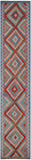 SUPER SALE Reversible Kilim Flat Weave Wool On Wool Runner Rug - 2' 8" X 14' 0"