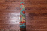 SUPER SALE Reversible Kilim Flat Weave Wool On Wool Runner Rug - 2' 8" X 12' 10"