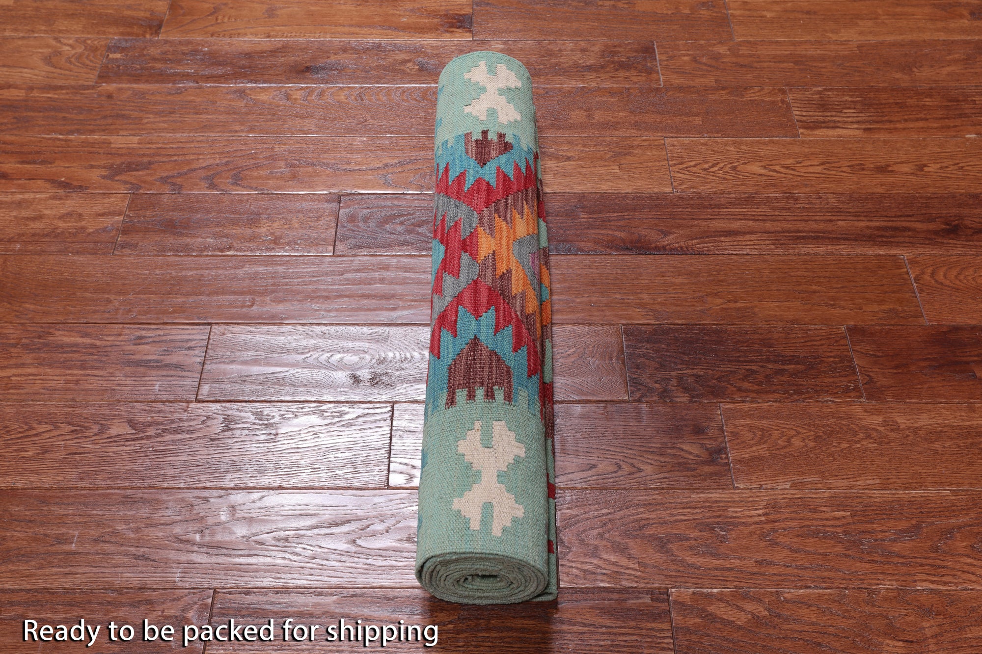 SUPER SALE Reversible Kilim Flat Weave Wool On Wool Runner Rug - 2' 9" X 12' 9"