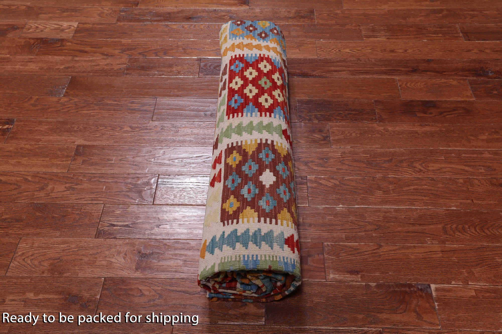 SUPER SALE Reversible Kilim Flat Weave Wool On Wool Rug - 10' 1" X 12' 10"