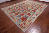 SUPER SALE Reversible Kilim Flat Weave Wool On Wool Rug - 10' 1" X 12' 10"