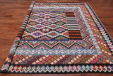 SUPER SALE Reversible Kilim Flat Weave Wool On Wool Rug - 8' 5" X 9' 8"