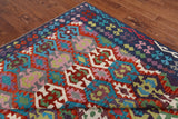 SUPER SALE Reversible Kilim Flat Weave Wool On Wool Rug - 8' 7" X 11' 5"