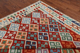 SUPER SALE Reversible Kilim Flat Weave Wool On Wool Rug - 8' 7" X 11' 3"
