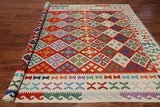 SUPER SALE Reversible Kilim Flat Weave Wool On Wool Rug - 8' 7" X 11' 3"