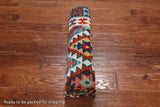 SUPER SALE Reversible Kilim Flat Weave Wool On Wool Rug - 5' 1" X 6' 7"
