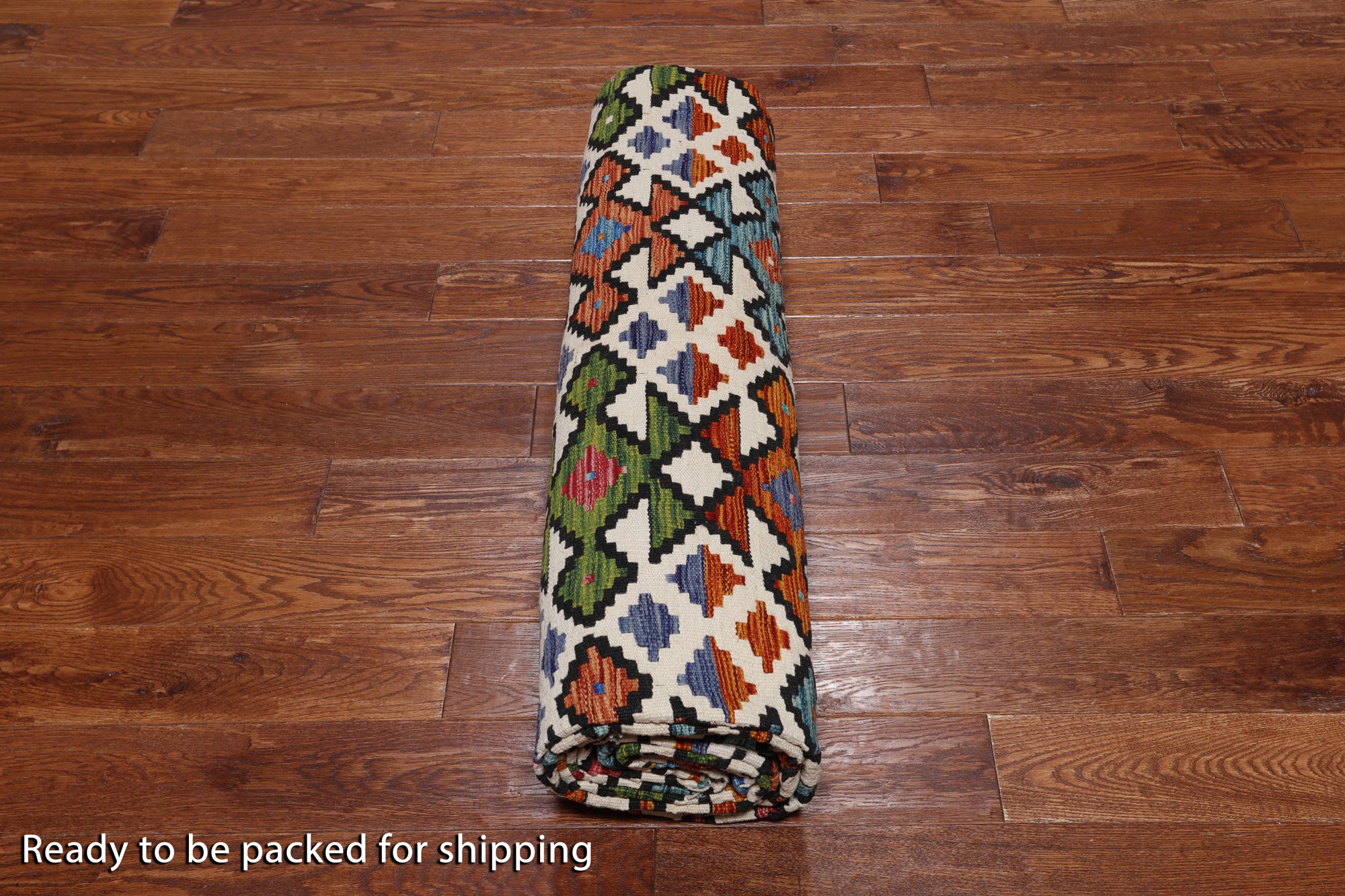 SUPER SALE Reversible Kilim Flat Weave Wool On Wool Rug - 9' 9" X 12' 9"