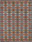 SUPER SALE Reversible Kilim Flat Weave Wool On Wool Rug - 9' 9" X 12' 9"