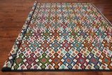 SUPER SALE Reversible Kilim Flat Weave Wool On Wool Rug - 9' 9" X 12' 9"