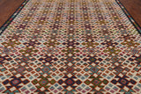 SUPER SALE Reversible Kilim Flat Weave Wool On Wool Rug - 110' 2" X 13' 1"