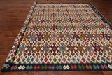 SUPER SALE Reversible Kilim Flat Weave Wool On Wool Rug - 110' 2" X 13' 1"