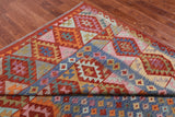 SUPER SALE Reversible Kilim Flat Weave Wool On Wool Rug - 8' 5" X 11' 1"