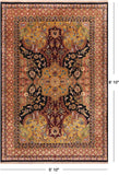 Persian Tabriz Handmade Wool Rug - 5' 10" X 8' 10"