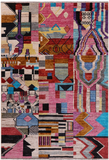 Tribal Moroccan Handmade Wool On Wool Rug - 6' 2" X 9' 0"