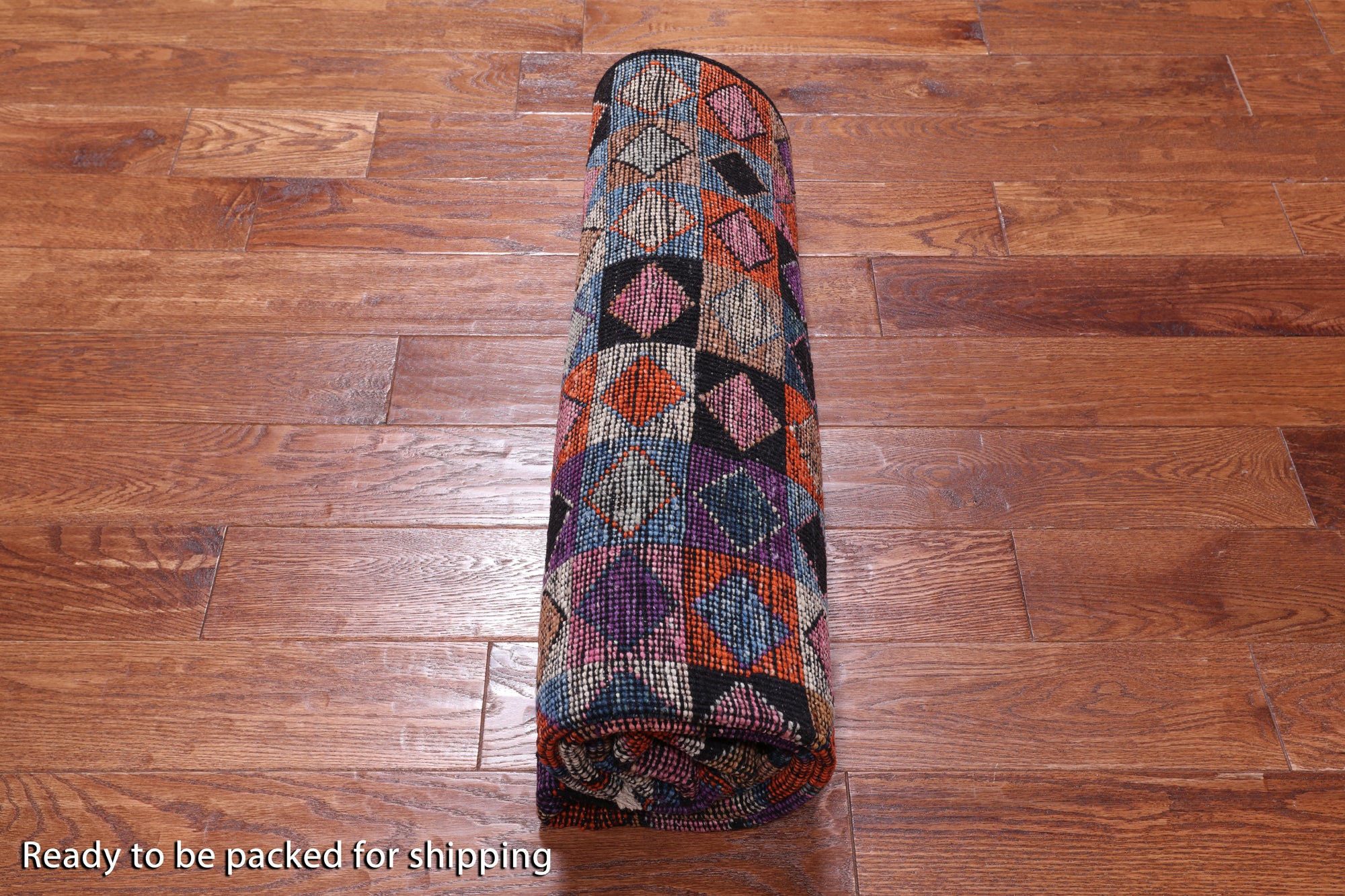 Tribal Moroccan Handmade Wool On Wool Rug - 5' 2" X 7' 4"