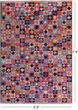 Tribal Moroccan Handmade Wool On Wool Rug - 5' 2" X 7' 4"