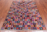 Tribal Moroccan Handmade Wool On Wool Rug - 5' 2" X 7' 4"