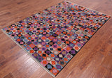 Tribal Moroccan Handmade Wool On Wool Rug - 5' 2" X 7' 4"