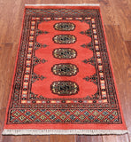 Bokhara Hand Knotted Wool Rug - 2' 0" X 3' 5"