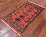 Bokhara Hand Knotted Wool Rug - 2' 0" X 3' 5"