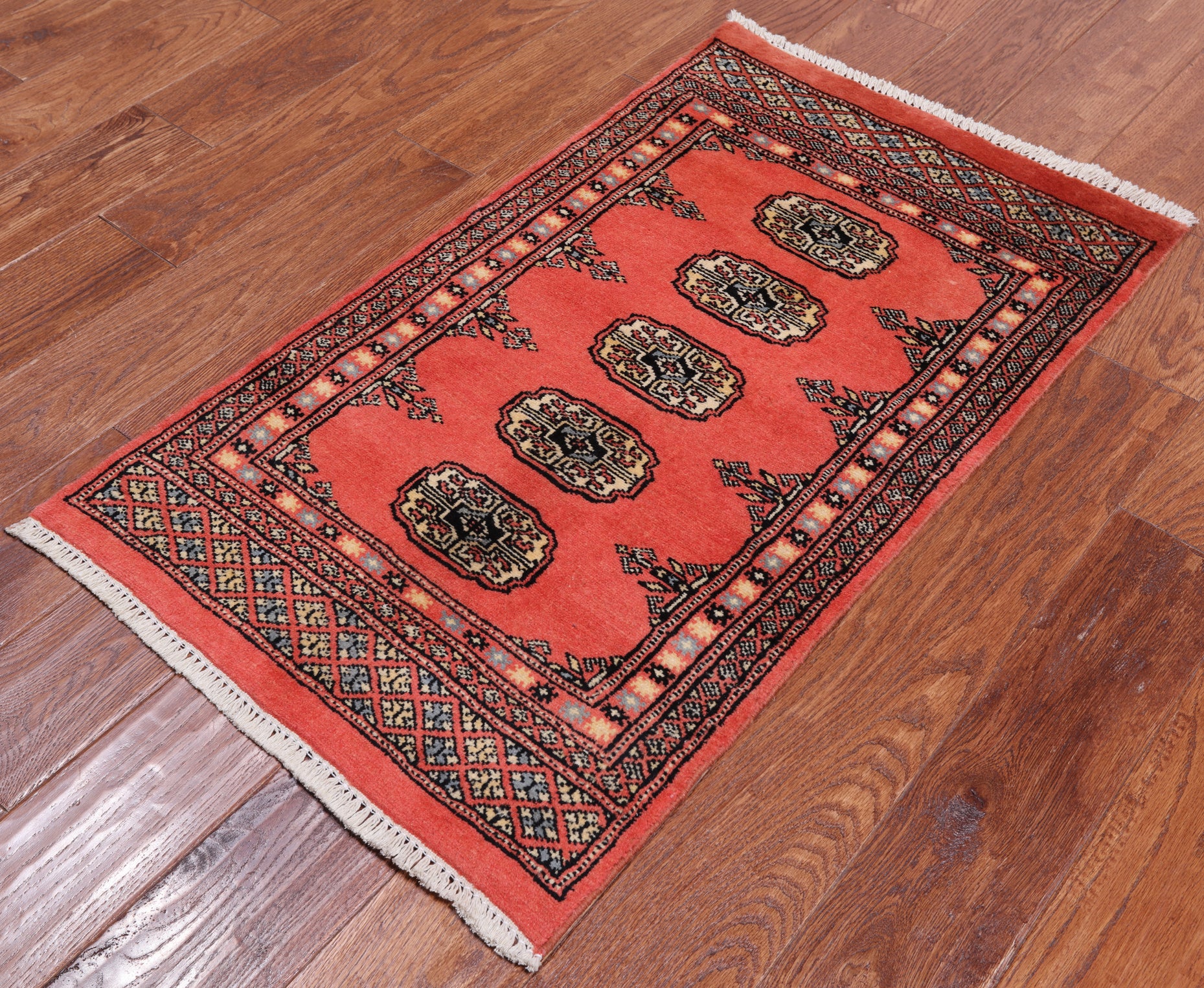 Bokhara Hand Knotted Wool Rug - 2' 0" X 3' 5"