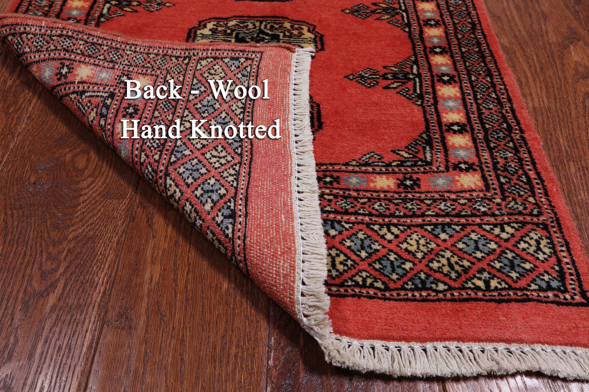 Bokhara Hand Knotted Wool Rug - 2' 0" X 3' 5"