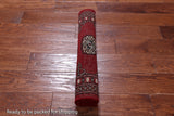Red Bokhara Handmade Wool Rug - 2' 1" X 3' 1"