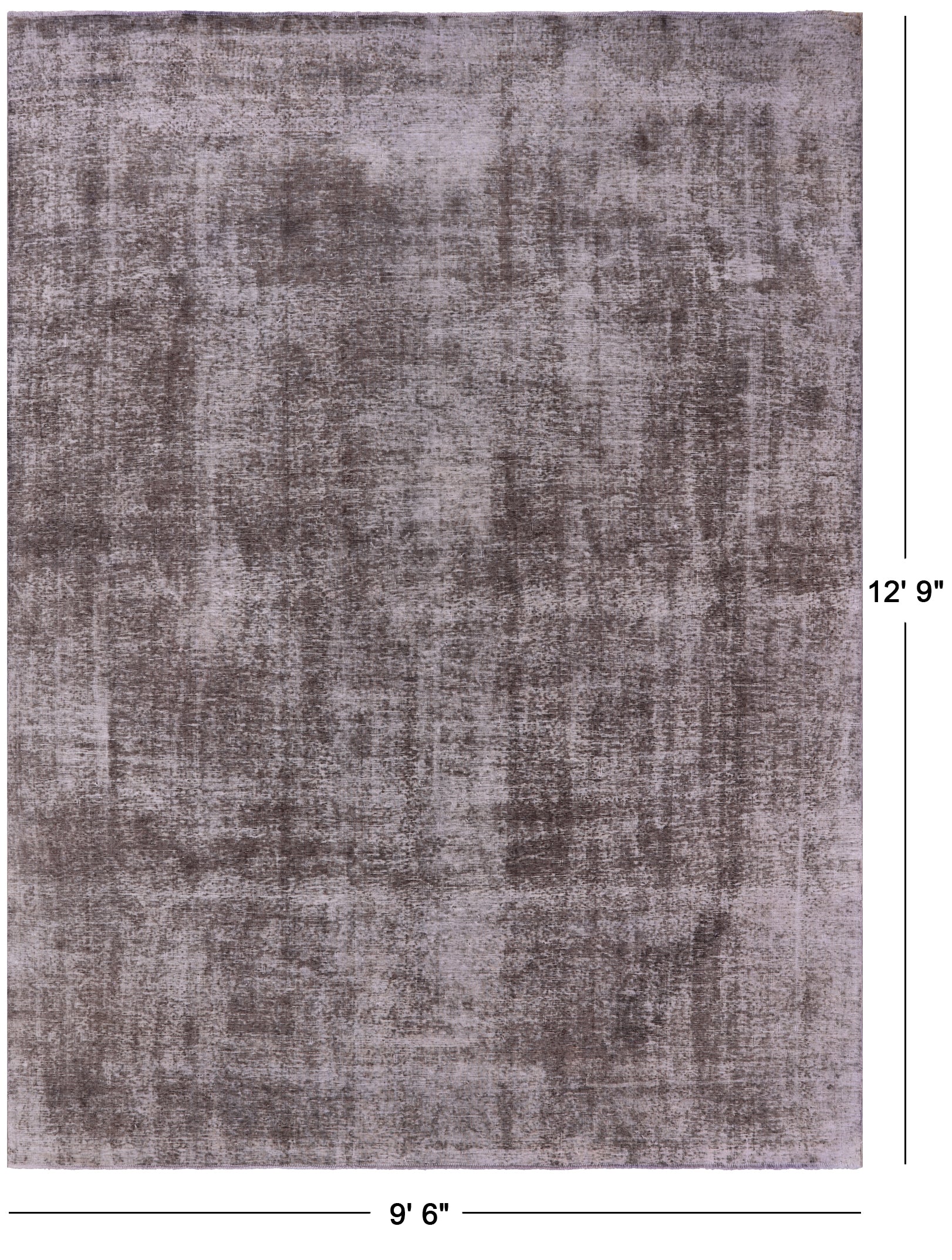 Persian Overdyed Hand Knotted Wool Area Rug - 9' 6" X 12' 9" - Golden Nile