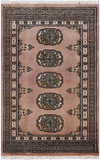 Light Brown Bokhara Hand-Knotted Wool Rug - 2' 0" X 3' 1"