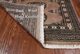 Light Brown Bokhara Hand-Knotted Wool Rug - 2' 0" X 3' 1"