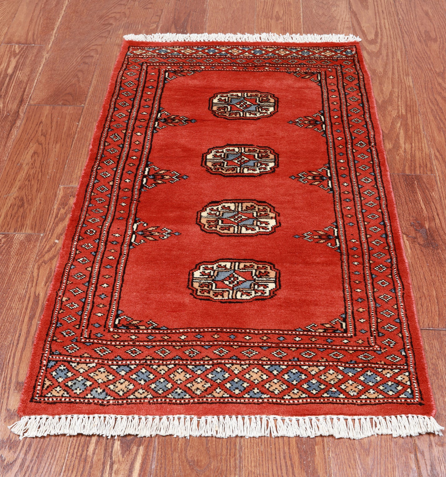 Bokhara Hand Knotted Wool Rug - 2' 0" X 3' 5"